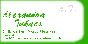 alexandra tukacs business card